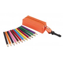 Pouch with pencils "Small Idea", orange