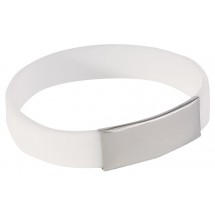 Silicon wristlet "Strong", white