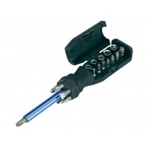 Screw driver set with magnetic holder