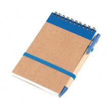 note book w/ elastic band closure,blue