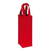 bottle bag"Cabernet",felt,red