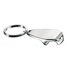 Keyholder/bottle opener "Openend",silver