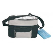 Handle bar cooler bag"Bike"600D blk/grey