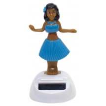 Solar dancing girl "Hula", blue