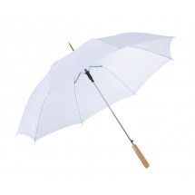 Autom. stick umbrella"Samba", white