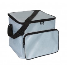 Cooler bag"Ice"420D,silvergrey/black