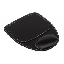 Mouse pad w/ hand rest, black