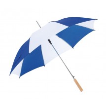 Autom.stick umbrella"Salsa", blue/white