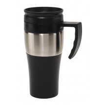 Stainless steel mug with lid "Hot drink"
