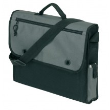 Document bag "Relax",600D, black/grey