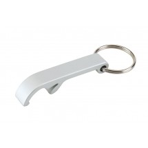 Bottle opener w/ key ring "open", silver