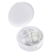 In Ear headphones MUSIC, solid white