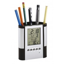 LCD alarm clock/ pen holder "Butler"