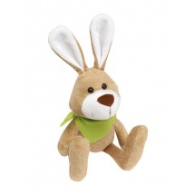 Plush rabbit "Minna" with green scarf
