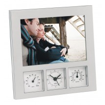 Photo frame/ weather st. "Show", silver