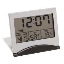 LCD alarmclock "Aster", silver