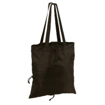 Foldable shopper bag "CUORE", black