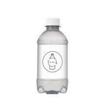 Bronwater 330 ml met draaidop - Transparant/Wit