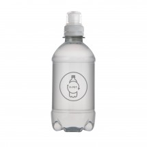 Bronwater 330 ml met sportdop - Transparant/Transparant