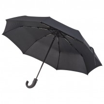 Ferraghini opvouwbare paraplu met handvat - zwart