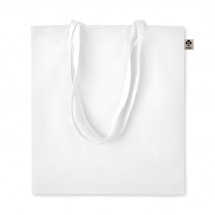ZIMDE COLOUR Organic-Cotton Einkaufstasche weiß