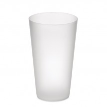 Frosted PP cup 550 ml FESTA CUP - transparant wit