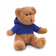 Teddybeer met sweatshirt JOHNNY - blauw
