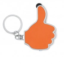 Sleutelhanger thumbs up-vorm GIOIA - oranje