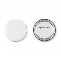 Metalen button PIN - matt silver
