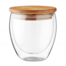 Dubbelwandig drinkglas 250ml TIRANA SMALL - transparant