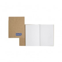 SENATOR Klein NotitieboekDIN A6 met blanco FSC-papier. - bruin