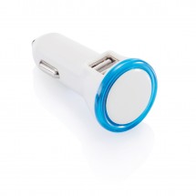 Duo auto USB oplader, wit