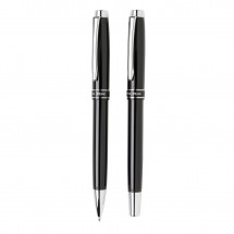 Heritage pennen set - zwart/zilver