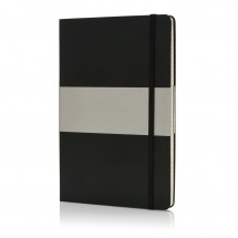 A5 rechthoekig hardcover notitieboek, zwart