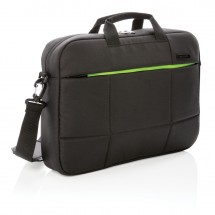 Soho business RPET 15.6" laptop tas PVC vrij, zwart - zwart