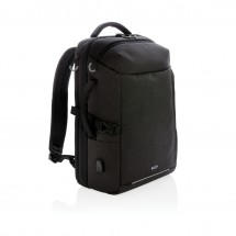 Swiss Peak XXL business & travel backpack met RFID en USB - zwart