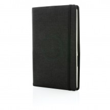 Air 5W rPET navulbaar A5 notitieboek  & draadloze oplader, z - zwart
