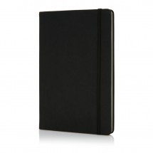 Deluxe hardcover PU A5 notitieboek, zwart