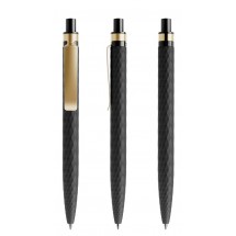 prodir QS01 Soft Touch PRS Push pen - black/gold