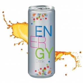 Energy Drink, 250 ml, Body Label transp (Alu Look)