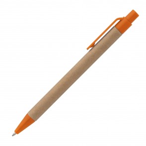 Kugelschreiber aus recyceltem Papier, orange