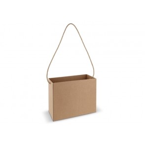 Box bag 32x16x24cm, Bruin