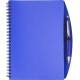 Notitieboekje (A5) incl. plastic balpen 'Spektrum' - blauw