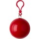 PVC poncho in een plastic bal 'Universum' - rood