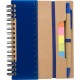 Recycled papieren notitieboek - blauw