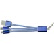 Aluminium kabel set - Kobalt blauw