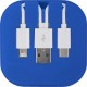 USB laadkabel set - kobaltblauw