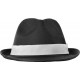 Polyester hoed - zwart