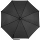 190T polyester automatische paraplu - zwart