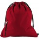 Pongee polyester (190T) rugzak - rood